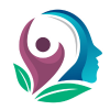 Logo for Desirable Mind, a Christian counseling and coaching website. The logo features a stylized human figure embracing growth with a leaf design, alongside a serene blue profile of a human head.